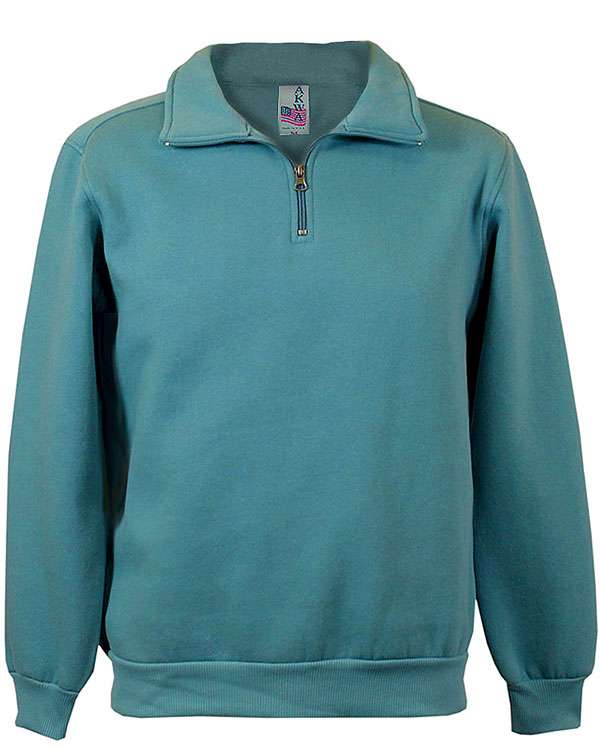 AKWA Men's Cotton Polyester Fleece 1/4 Zip Pullover