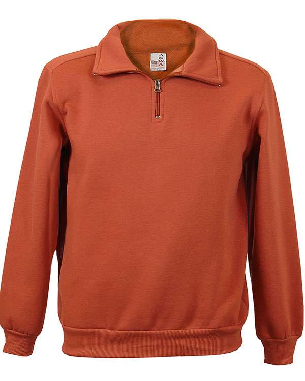 AKWA Men's Cotton Polyester Fleece 1/4 Zip Pullover