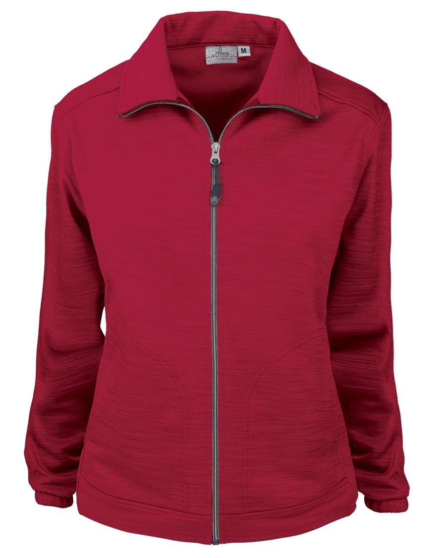 AKWA Ladies' Tiger Stripe Soft Shell Fleece Full Zip Jacket