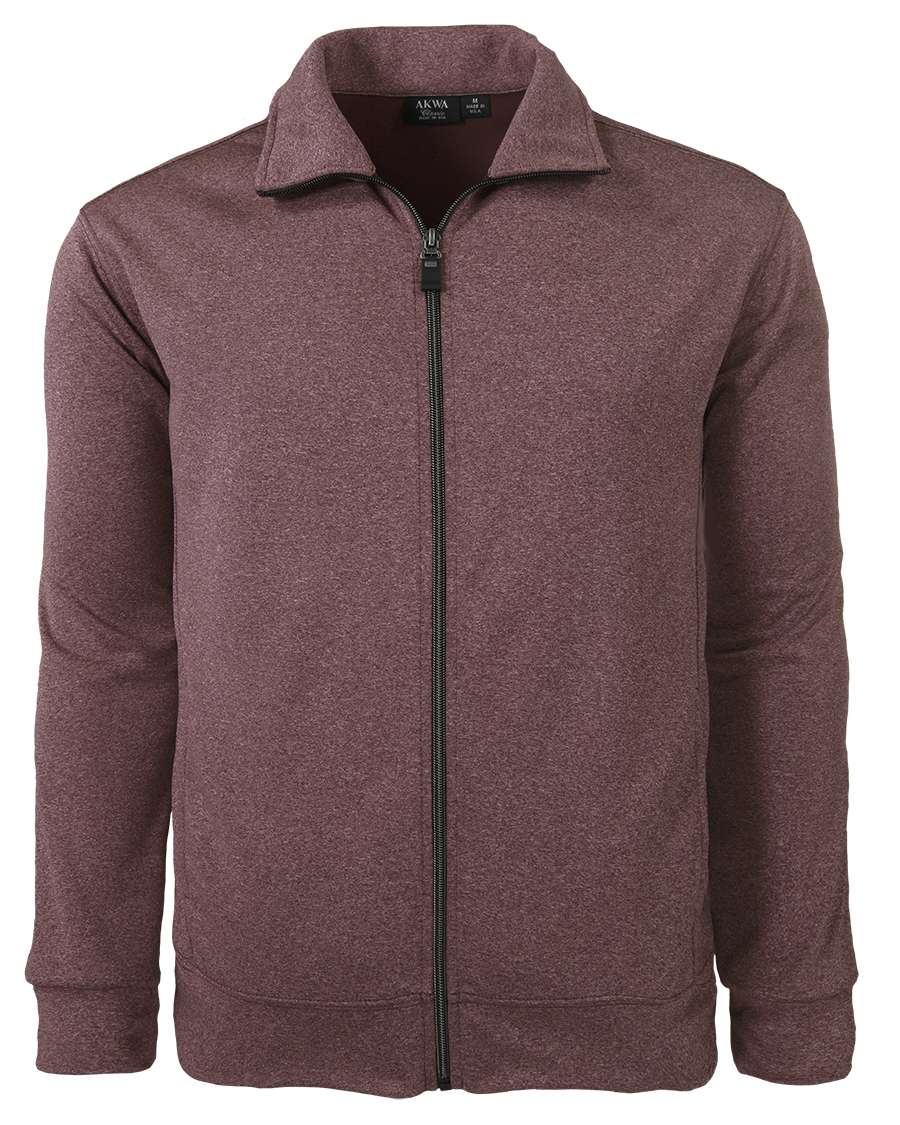 AKWA Men's Bonded Interlock Full Zip Jacket