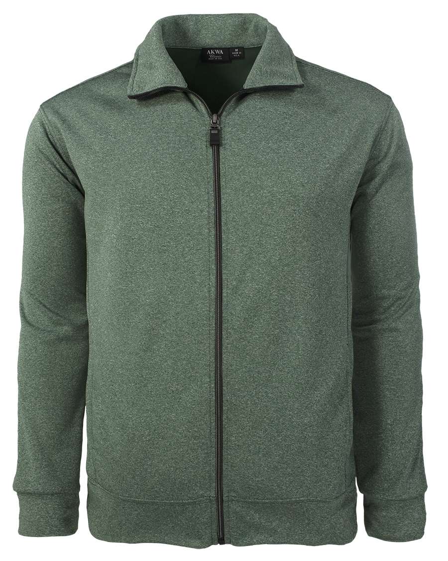 AKWA Men's Bonded Interlock Full Zip Jacket