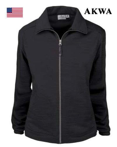 AKWA Ladies' Tiger Stripe Soft Shell Fleece Full Zip Jacket